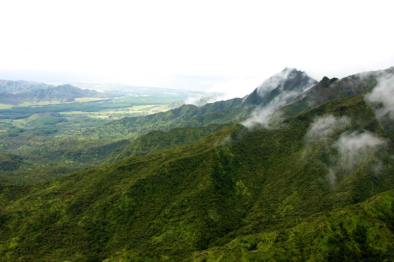 Mount Waiʻaleʻale, Kauai, Hawaii, Oceanië - Gemiddelde jaarlijkse neerslag 9.763 mm