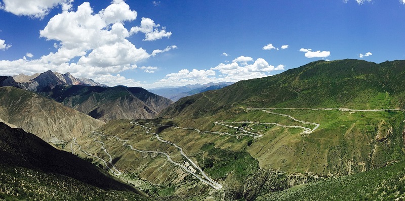 Snelweg Sichuan-Tibet - China
