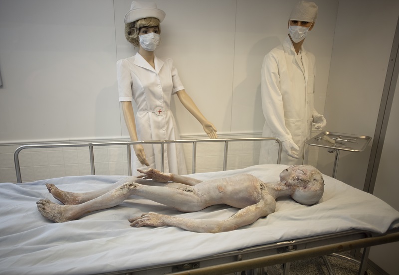 Alien autopsie - UFO Museum - Roswell Nieuw-Mexico