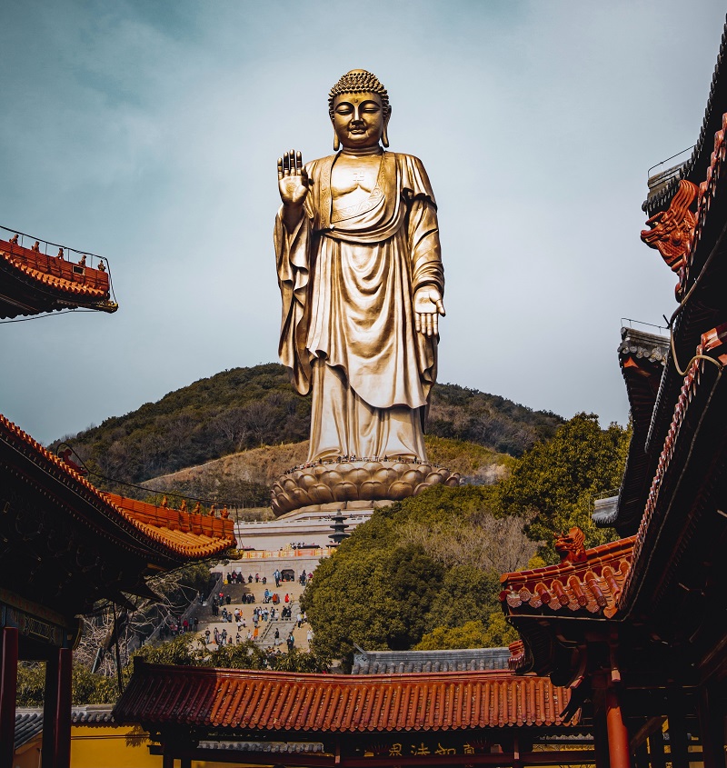Grand Buddha at Ling Shan, China - 88 meter